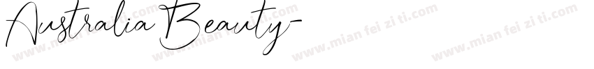 Australia Beauty字体转换